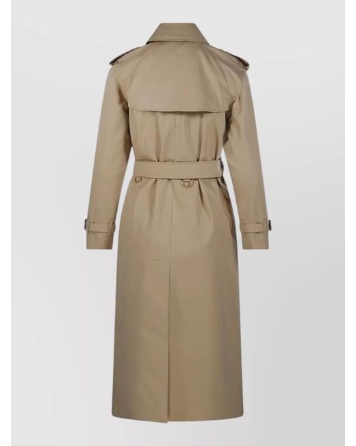Burberry Natural Waterloo Trench Coat Belted Waist