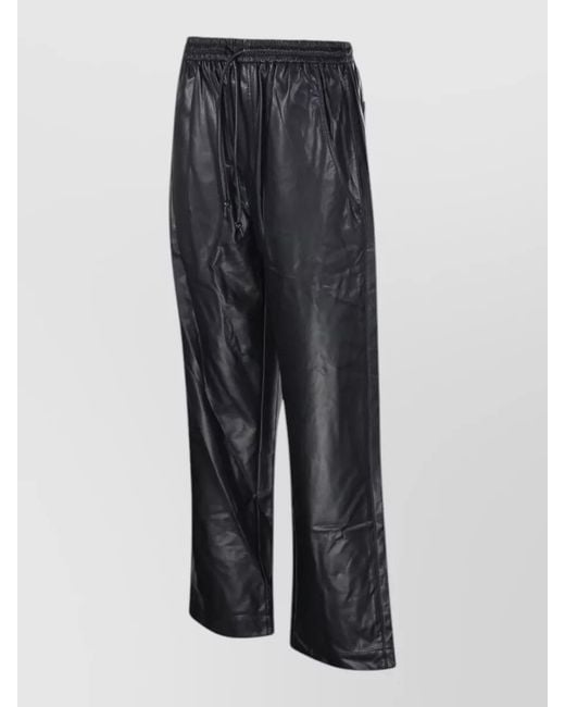 Isabel Marant Blue Faux Leather Loungewear Trousers