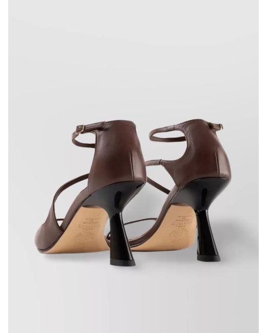 Souliers Martinez Multicolor Leather Strappy Sandals
