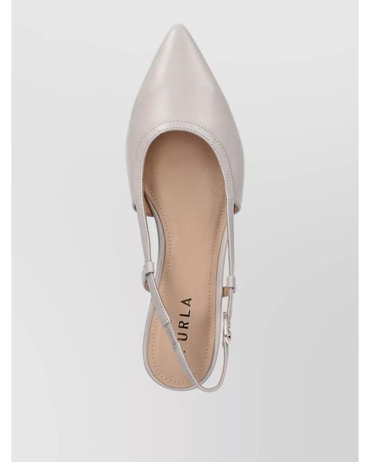Furla Multicolor Ballerina Slingback Flat Shoe Pointed Toe