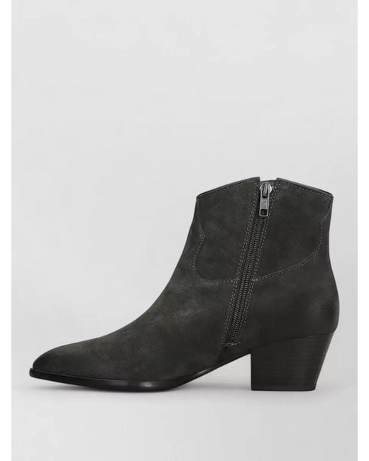 Ash Black Suede Ankle Boots