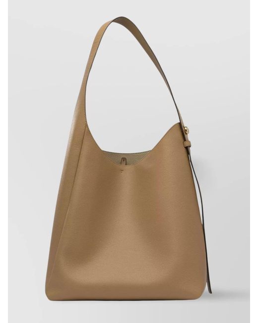 Tory Burch Natural Romy Leather Shoulder Bag