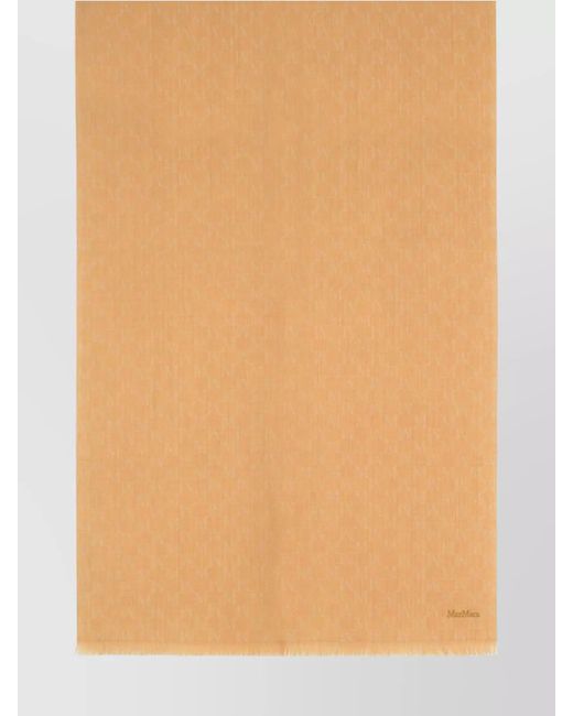 Max Mara Natural Wool Scarf