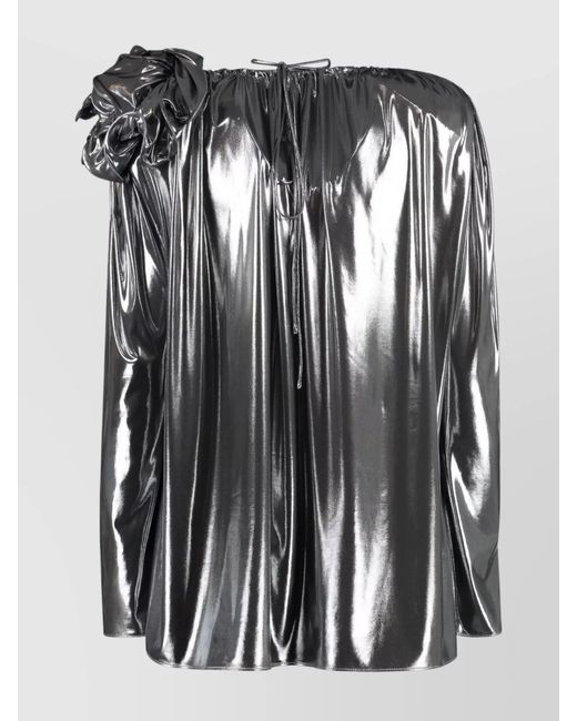 Magda Butrym Black Ruffled Blouse