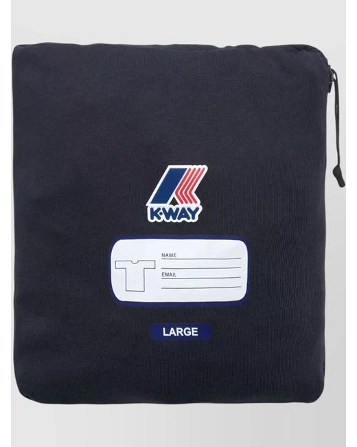 K-Way Black Leonide Crew Neck Short Sleeve Top