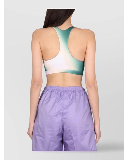 Adidas Originals Purple Logo-Print Tank Top