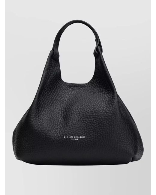 Gianni Chiarini Black Shoulder Bag Soft Silhouette Adjustable Strap