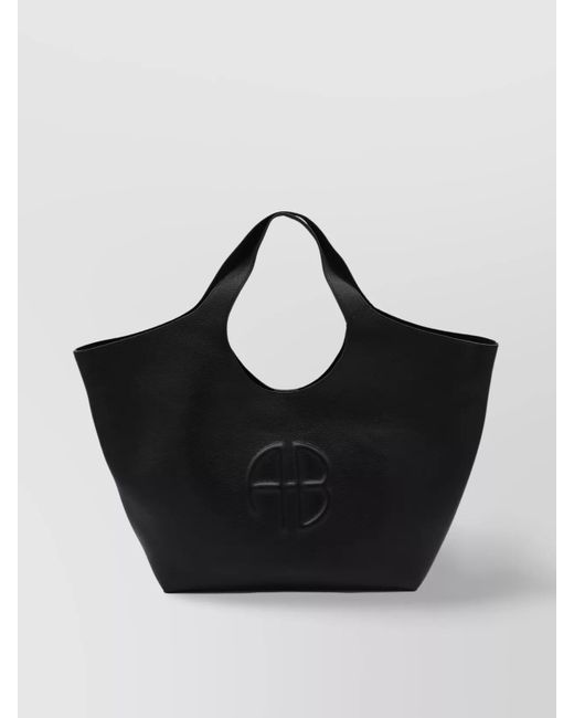 Anine Bing Black Tote Bag Double Handles