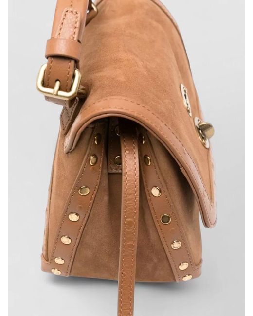 Zanellato Brown Postina Zashmere Baby Leather Shoulder Bag