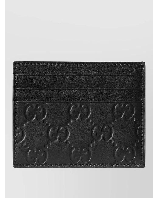 Gucci Black Leather Cardholder for men