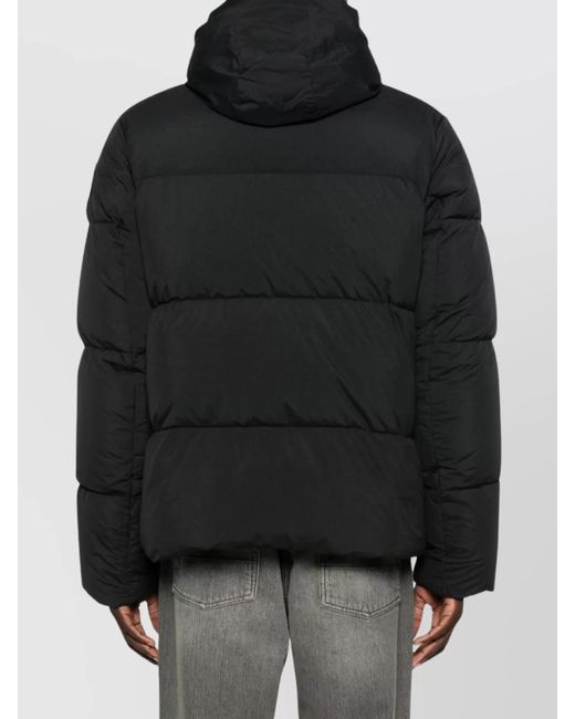 Canada Goose Black Hooded Long Sleeve Puffer Down Jacket for men