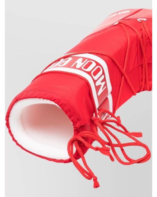 Moon Boot Red Iconic Snow Boots Après Ski Style for men