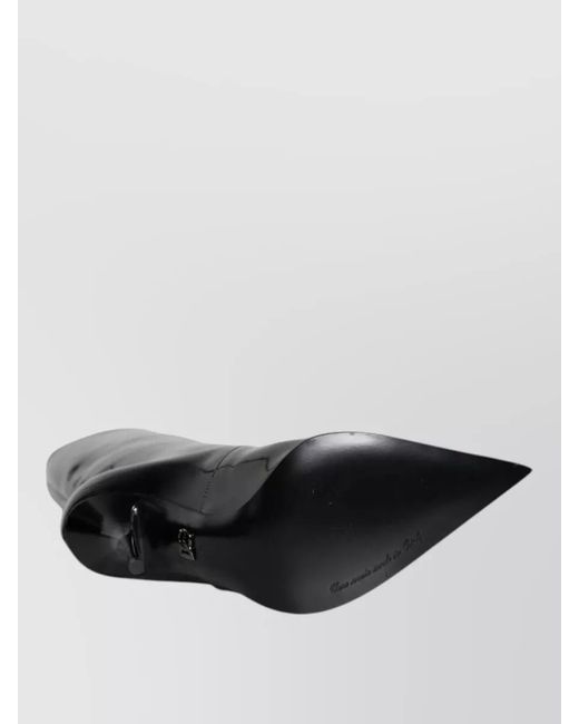 Dolce & Gabbana Black Patent Leather Mid-Calf Boots