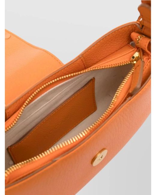 Hogan Orange H-Bag Leather Shoulder Bag