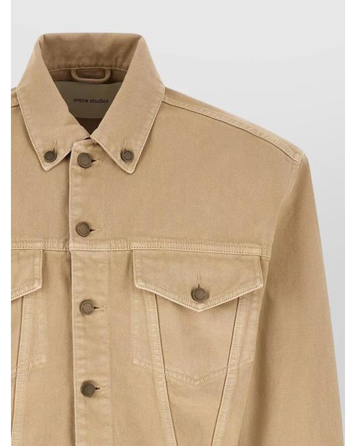Entire studios Natural Denim Single-Breasted Jacket for men