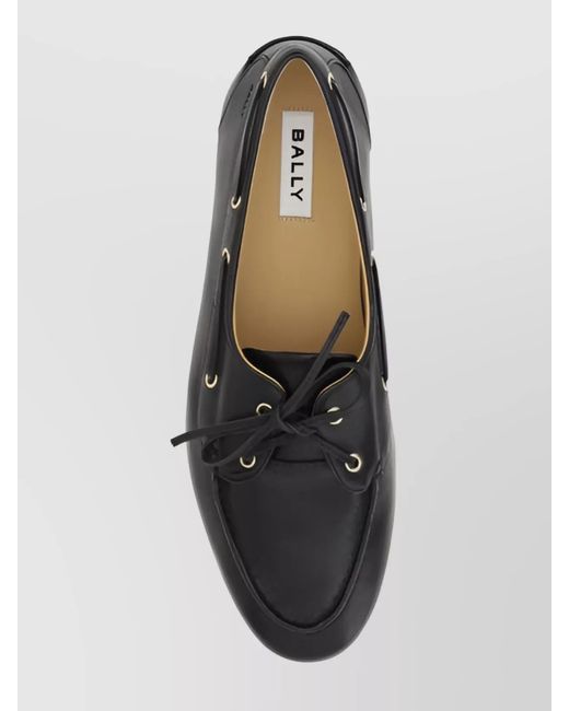 Bally Black Leather Loafers for men