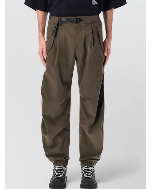 And Wander Multicolor High Count Technical Cloth Cargo Pants for men
