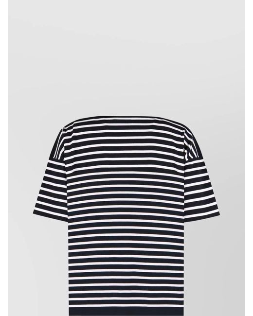 Roberto Collina Black Striped Knitted Top