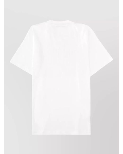 Moschino White Logo Print T-Shirt for men