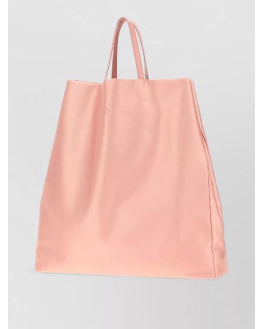 Carven Pink Jeanne Fabric Shopper Tote Bag