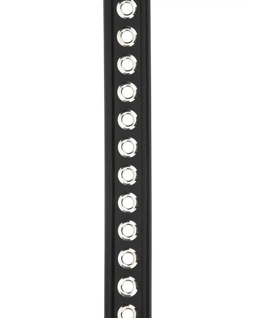 McQueen Black Leather Belt