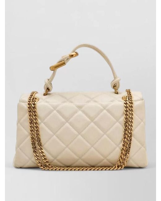 Marc Jacobs Natural Leather Shoulder Bag Chain Strap Top Handle