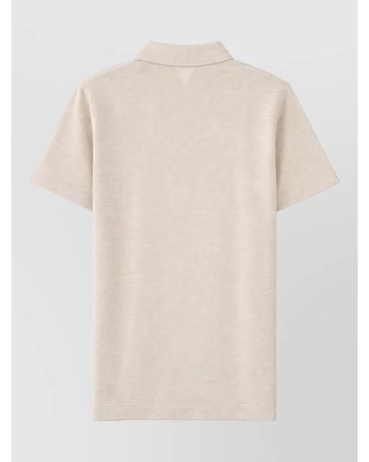 Boss Natural Polo Shirt Short Sleeves Straight Cut Collar for men