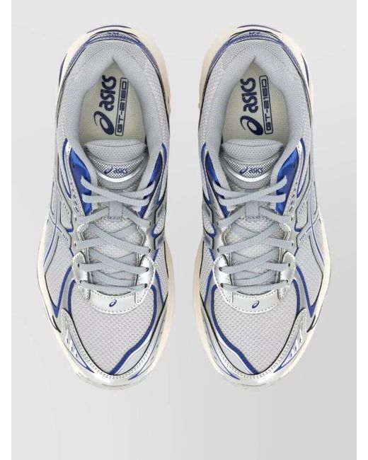 Asics Blue Gt 2160 Mesh Upper Rubber Sole Sneakers