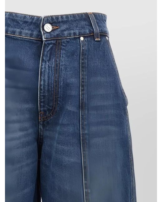 Stella McCartney Blue Denim Wide-Leg Jeans