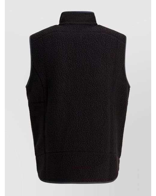 Patagonia Blue Sleeveless Fleece Vest High Collar for men