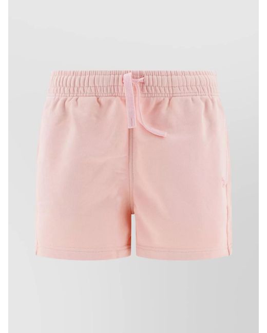 Maison Kitsuné Pink Regular Cotton Short Shorts