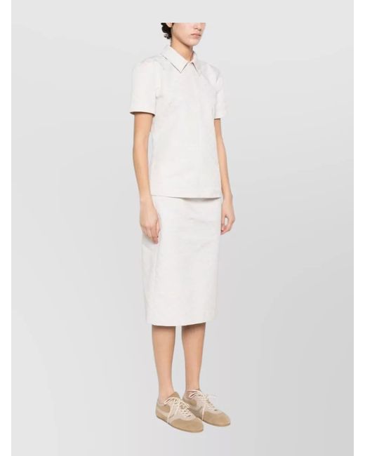 Gucci White Short-Sleeve Polo Shirt
