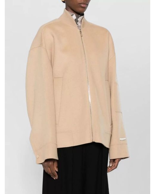 Sportmax Natural Belted Oversized Coat