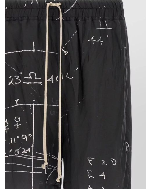 Rick Owens Black Boxers Bermuda Shorts for men
