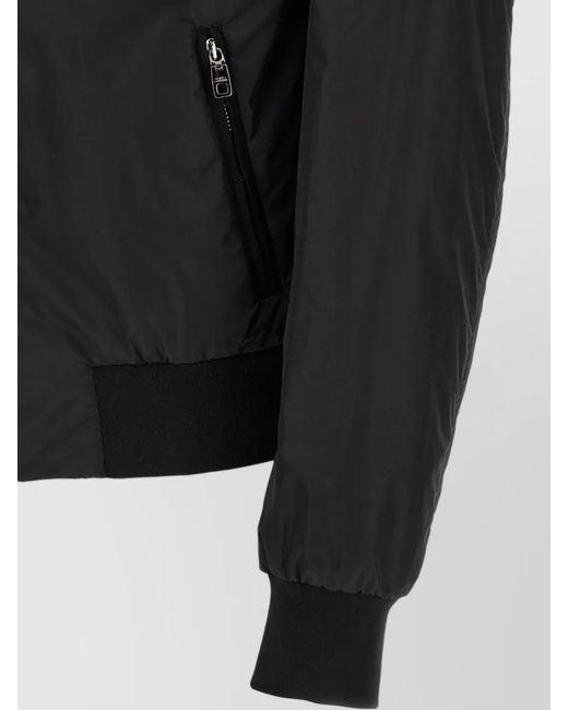 Dolce & Gabbana Black Logo Bomber Jacket for men