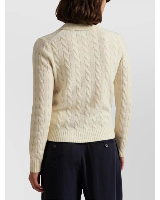 Polo Ralph Lauren Natural Cable Knit Long Sleeve Shirt