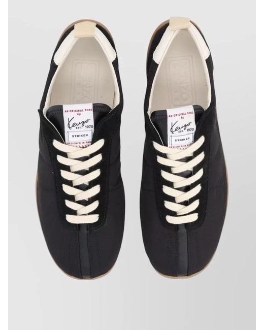 KENZO Black Polyamide Low-Top Sneakers