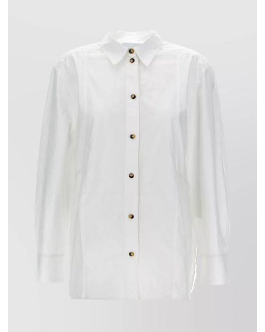 Ganni White Cotton Shirt