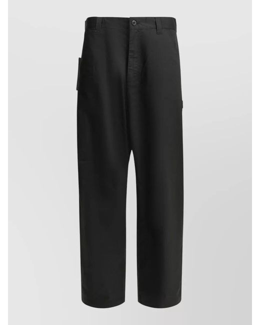 Carhartt Black Postal Single Knee Loose Fit Trousers for men
