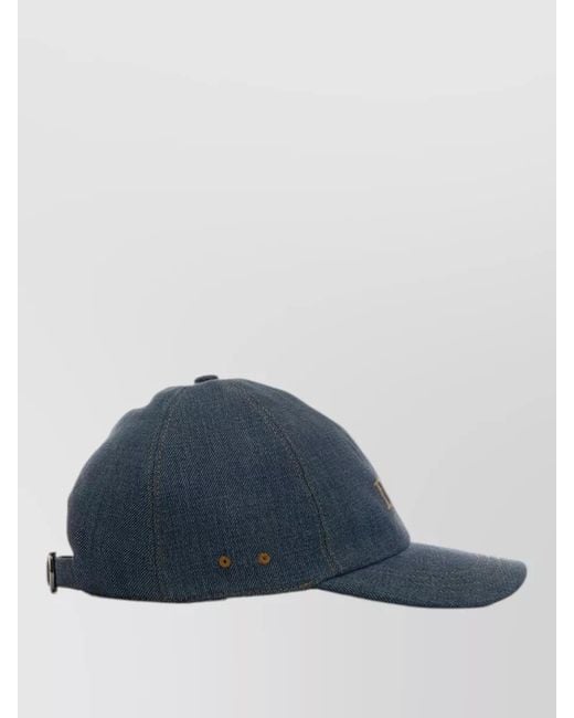 Dior Blue Baseball Cap Curved Brim Eyelet Vents