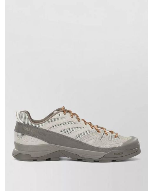 Salomon Gray X-Alp Woven Low-Top Sneakers for men