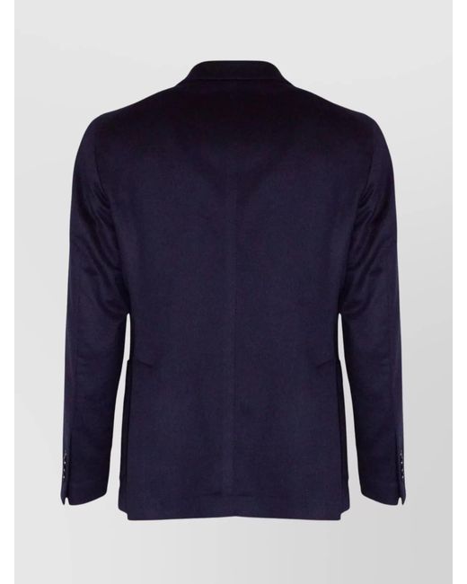 Tagliatore Blue Virgin Wool Blazer for men