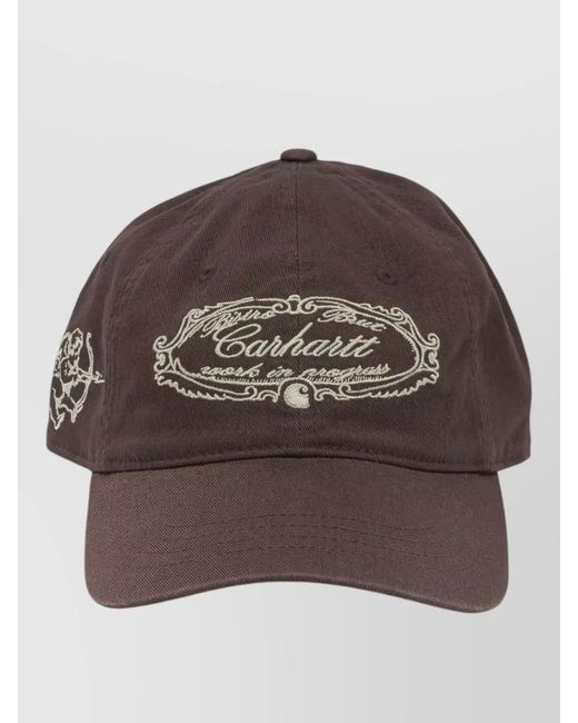 Carhartt Brown Cotton Baseball Cap for men