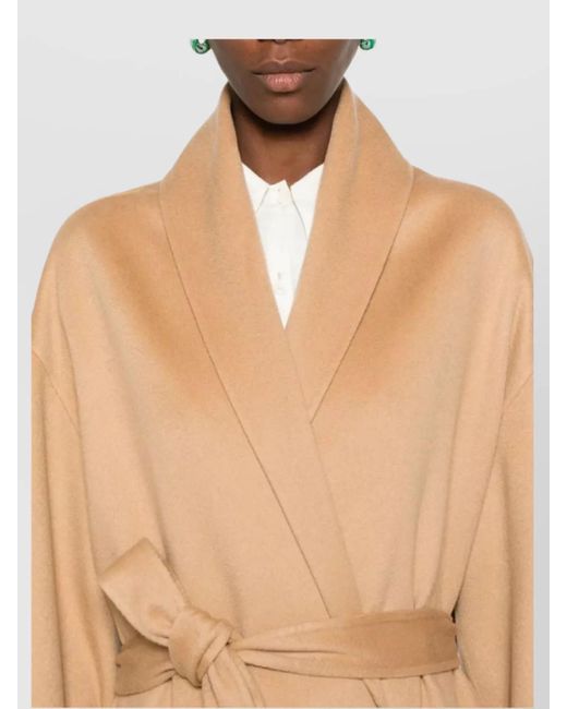 Fabiana Filippi Natural Cashmere Single Breasted Coat