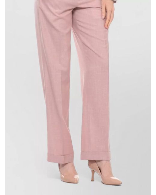 Lardini Multicolor Tailored Cropped Blazer And High Waist Trousers