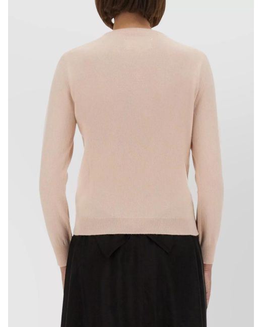 Maison Margiela White Wool Regular-Fit Jumper