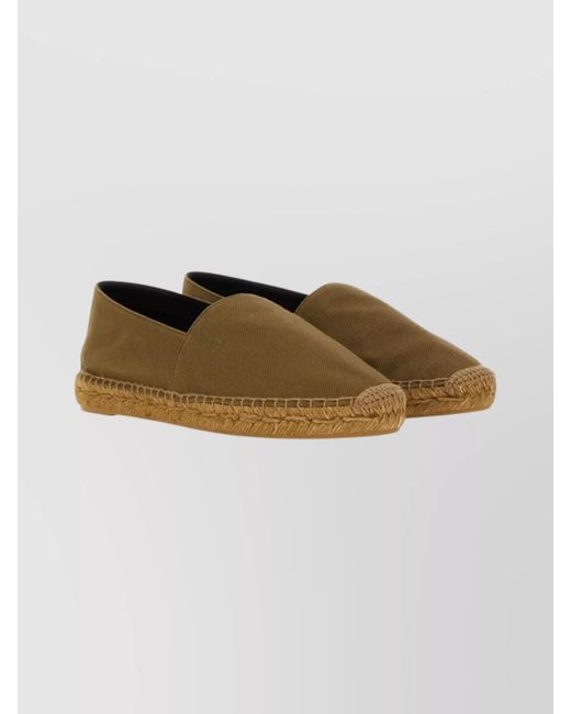 Saint Laurent Multicolor Canvas Espadrilles Rubber Sole