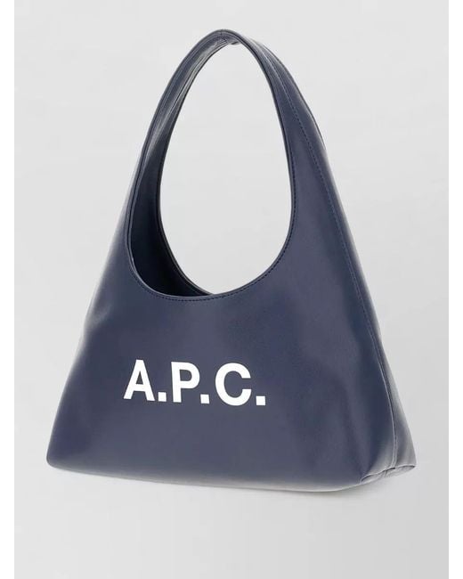 A.P.C. Blue Ninon Small Tote Bag