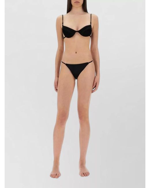 Selia Richwood Black Amy Bikini Top Underwire Swimsuit