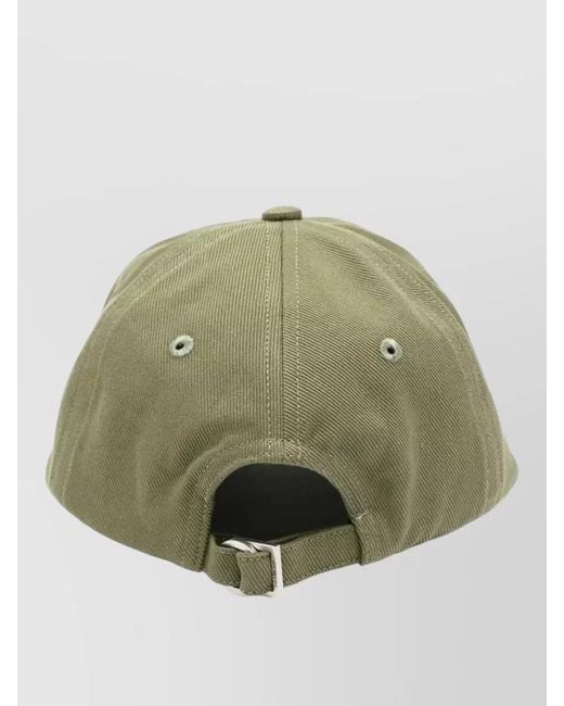 Jacquemus Green Curved Brim Cotton Baseball Cap Gadjo for men
